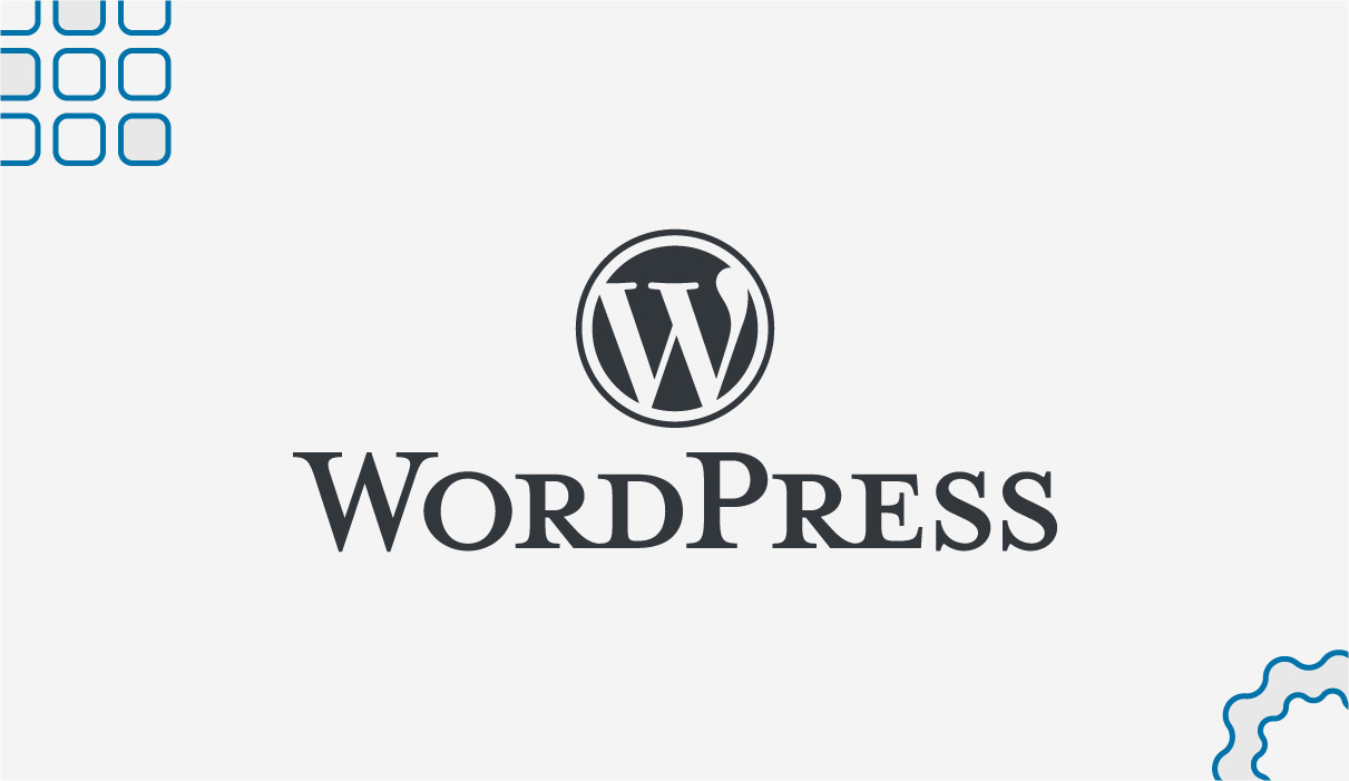 A pretty banner of WordPress and its logo.